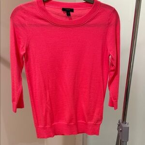 Crew Bright Pink Lightweight Crewneck Sweater – Size XS